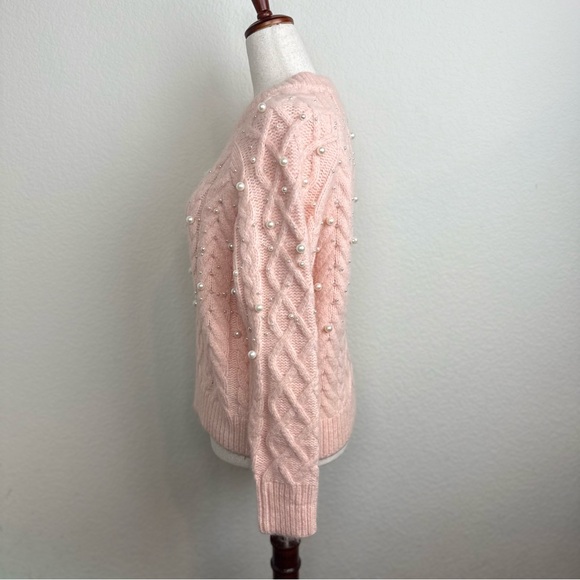 Carbon38 Pearl Embellished Sweater - Rose Cloud - Picture 11 of 13